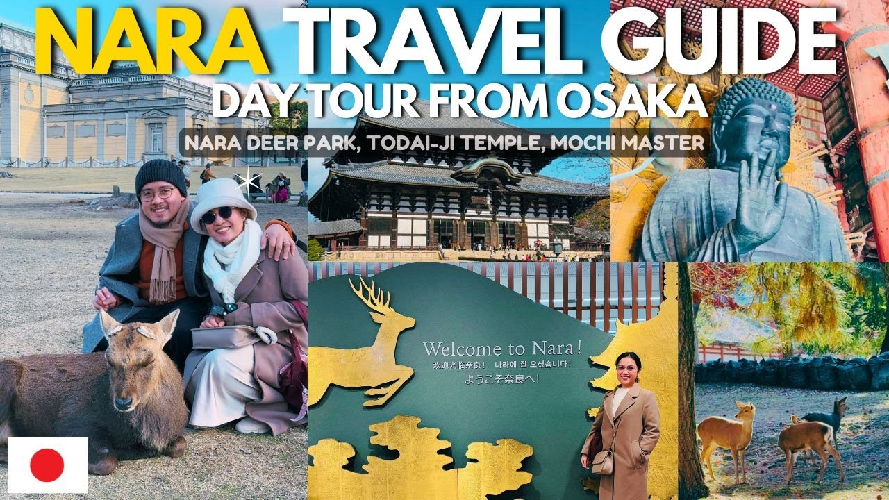 🇯🇵 NARA, JAPAN VLOG & GUIDE: Nara Deer Park, Todaiji Temple, Meoto Daikokusha, Mochi Master