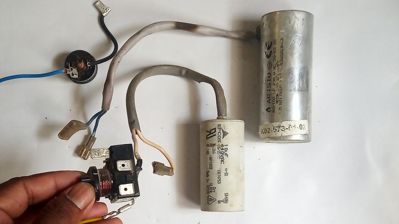 L.M.S relay,Running Starting  capacitors connection in telugu