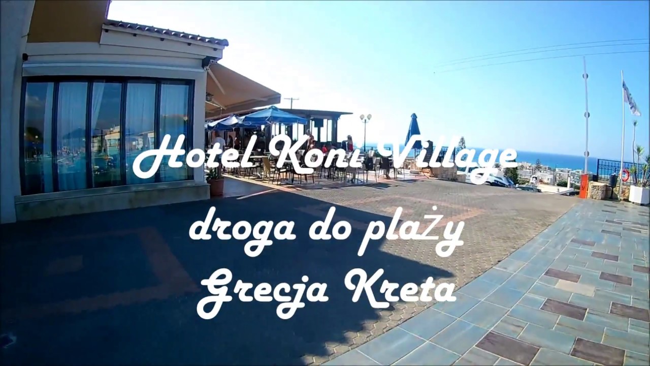 Hotel koni village Grecja Kreta droga do plaży