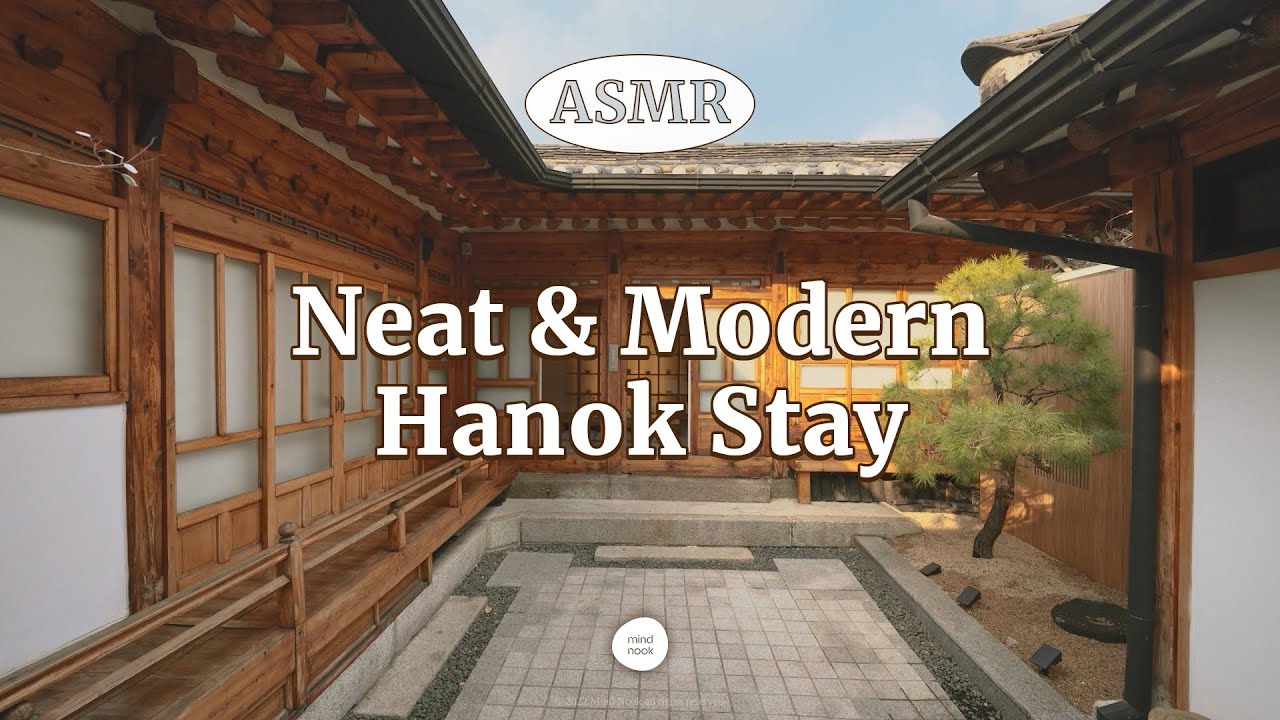 [ASMR] Staying in a Modern Hanok in Seoul | Traditional Korean House Tour (Seoul Hanok Stay)