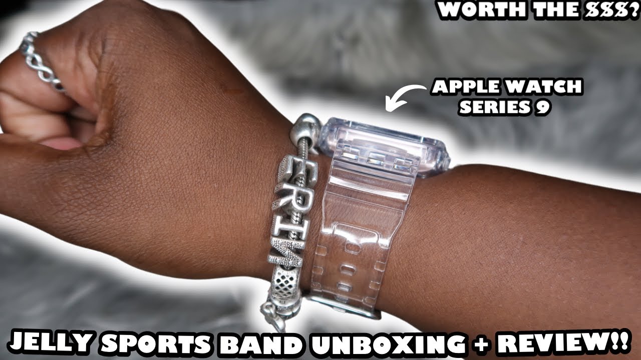 Apple Watch Series 9⌚️*XYF* Clear Jelly Sports Band Unboxing + Review!! 📦 | WORTH THE $$$!?✨