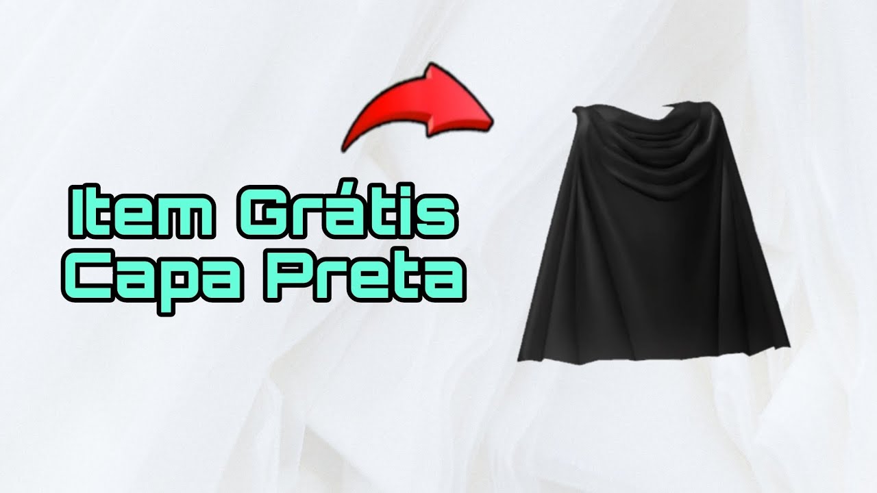 Como tá pegando essa (Capa Preta) Totalmente Graça no Roblox!!! item limite UGC!! #itemgratisroblox