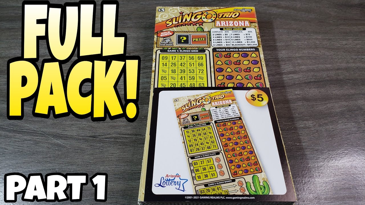 FULL PACK🤑 $5 SLINGO TRIO - ARIZONA LOTTERY SCRATCH OFF TICKETS