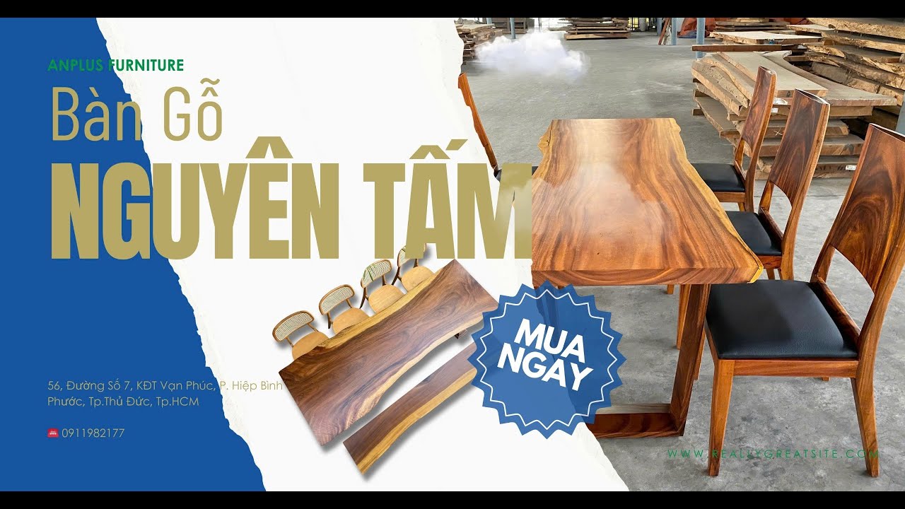 Xưởng Bàn Me Tây Khổ Lớn Nguyên Tấm