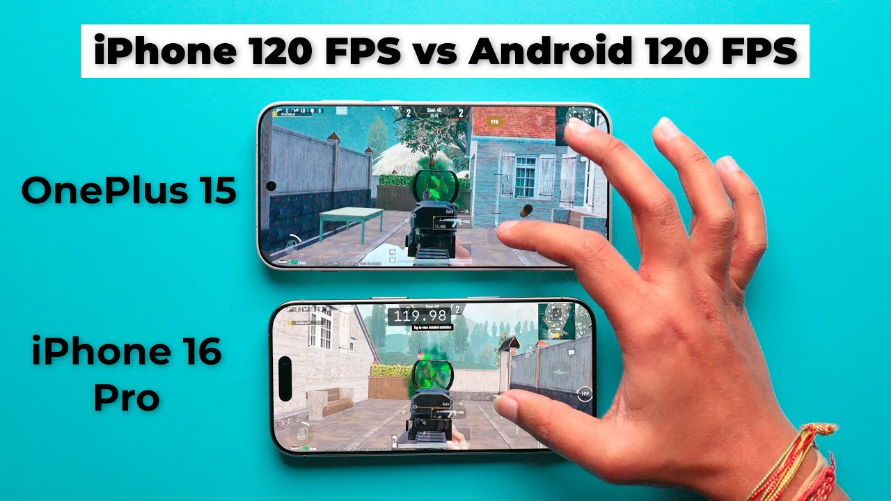 i Tested iPhone 120 FPS vs Android 120 FPS - Shocking Results BGMI Test🤯