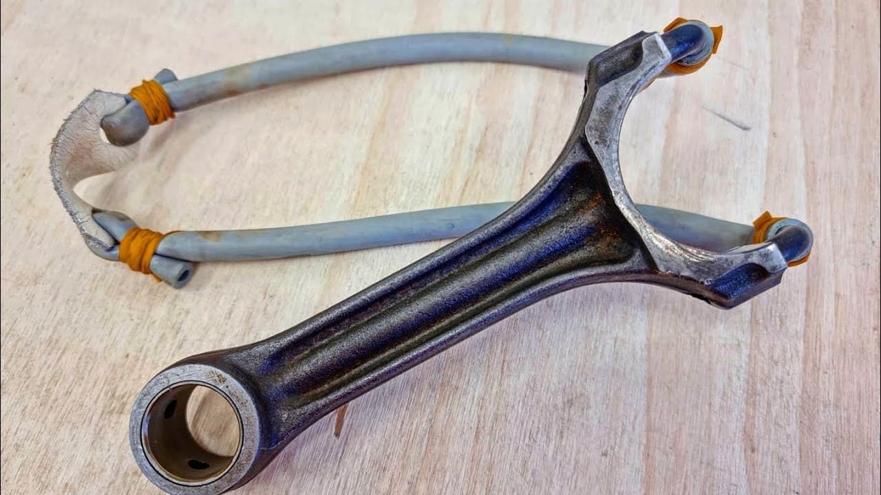 Making a Slingshot from Engine Connecting Rod