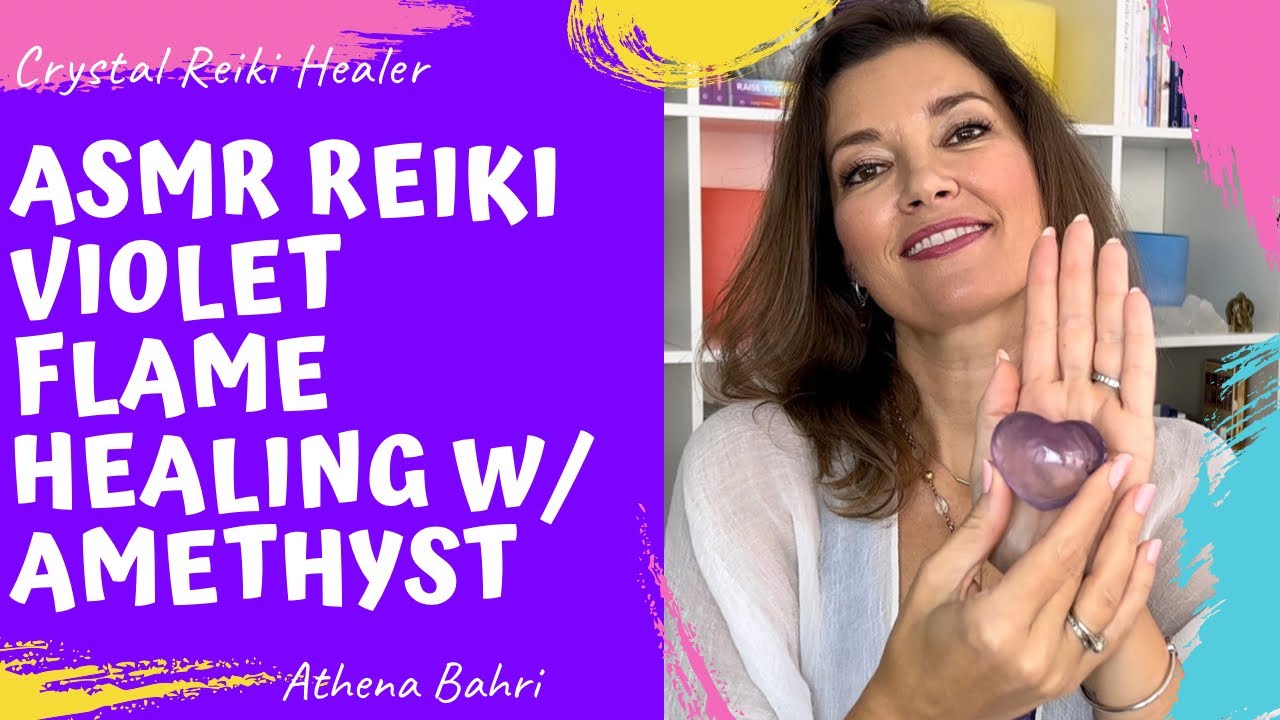 ASMR Reiki | Violet Flame Healing | Amethyst Crystal | #crystalreikihealer