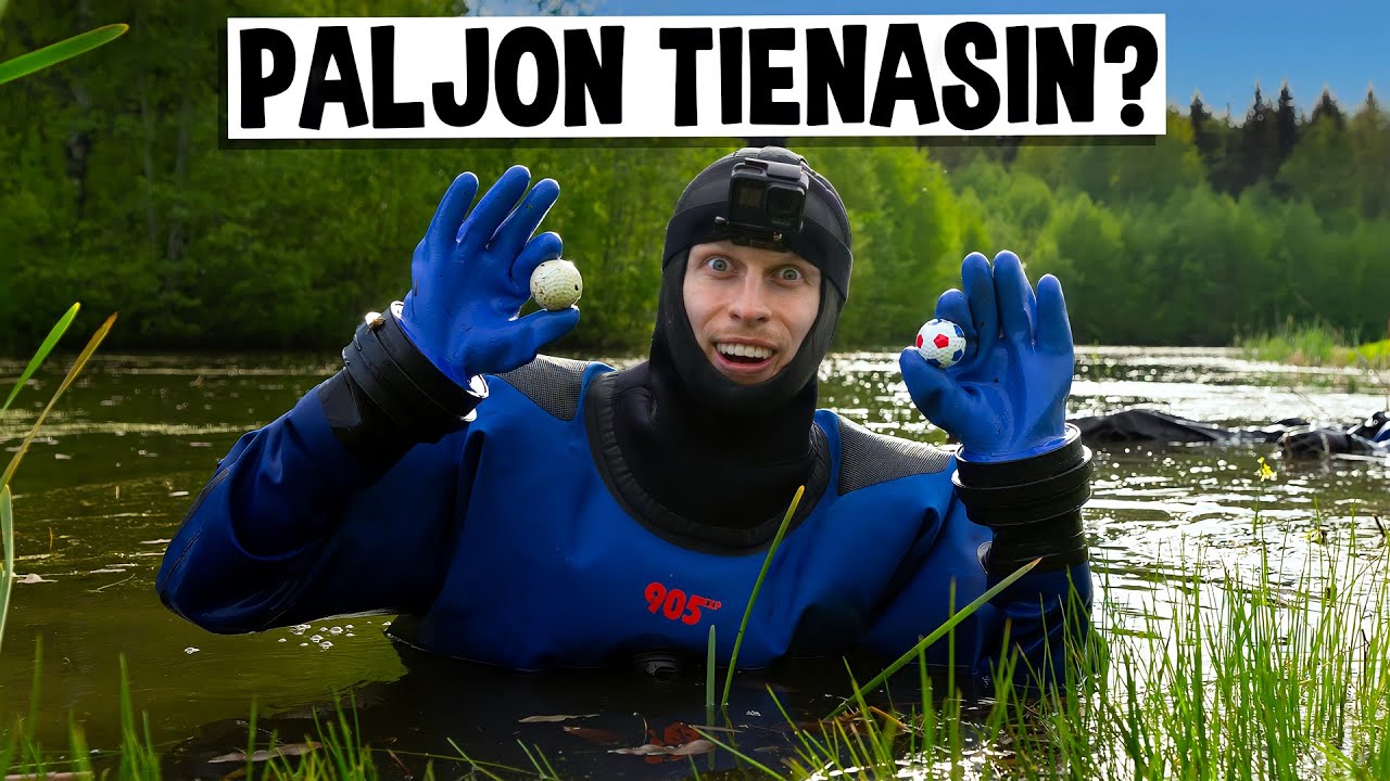 Tienataan rahaa keräämällä golf-palloja!
