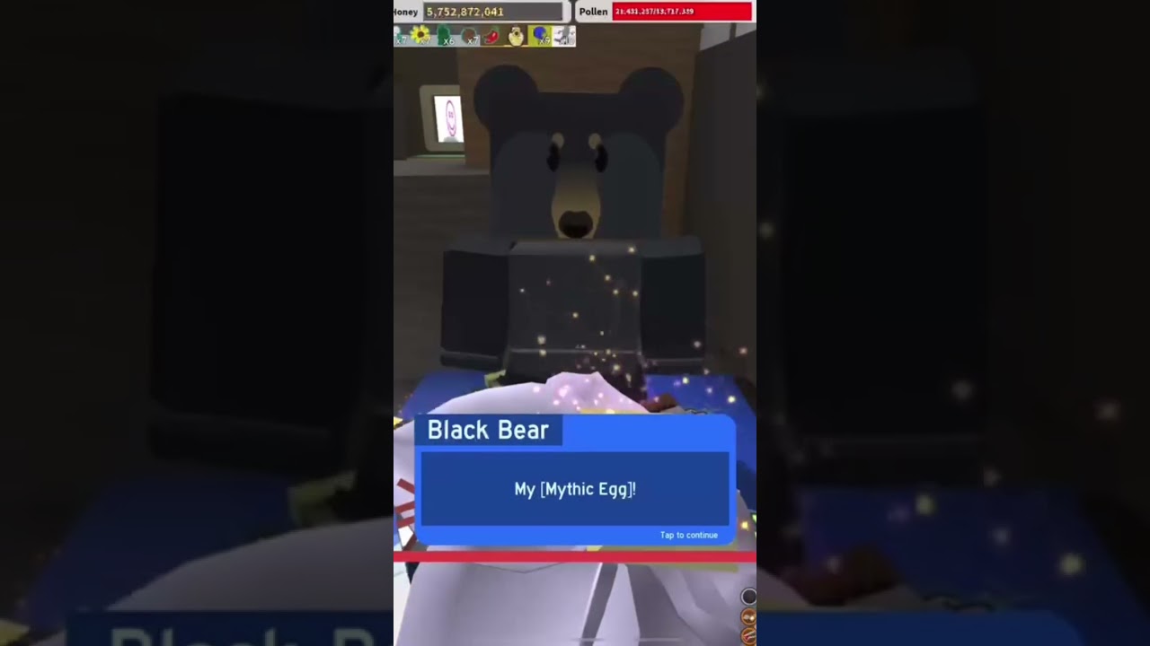 The end of black bears quest line (bee swarm simulator)