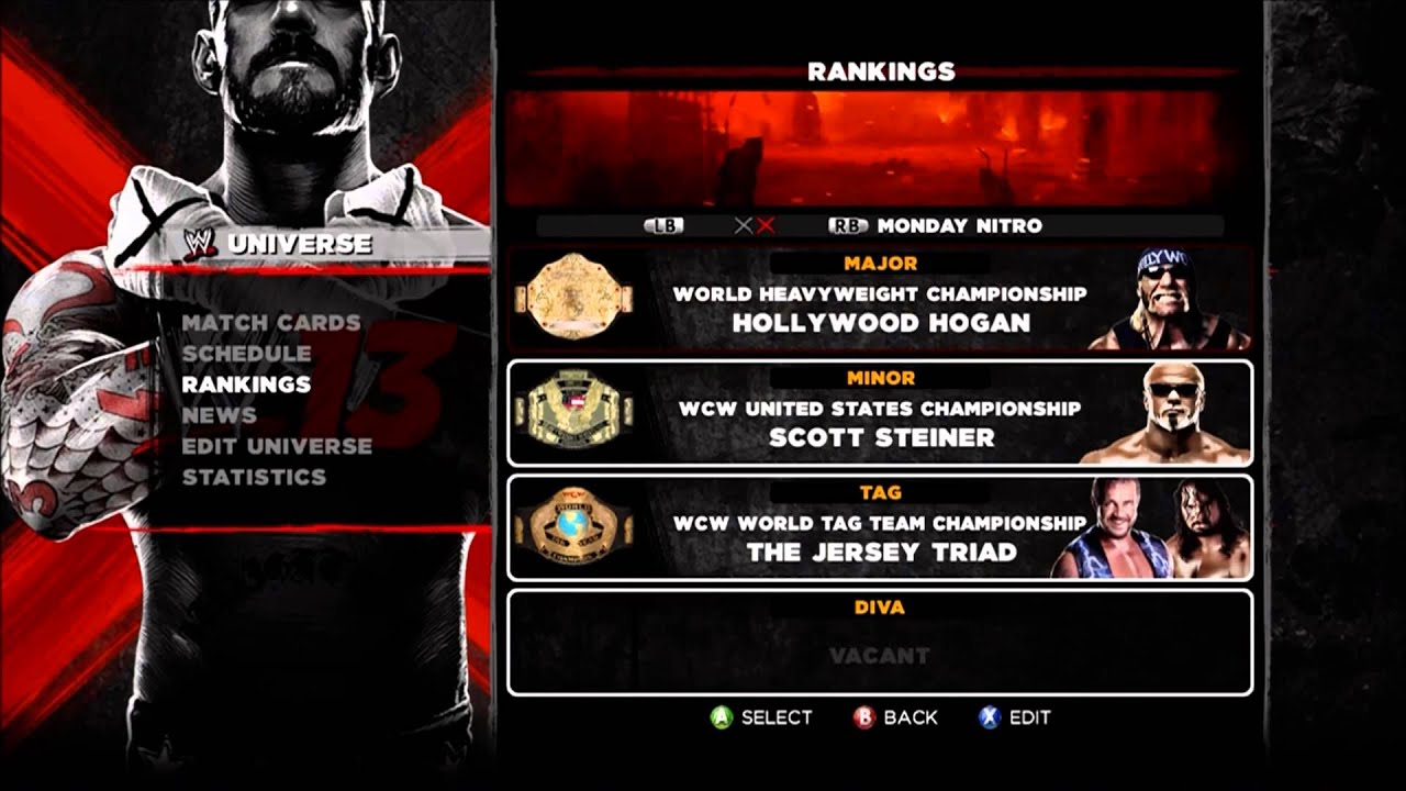 WWE 13 - Monday Night War Game Save [X360]