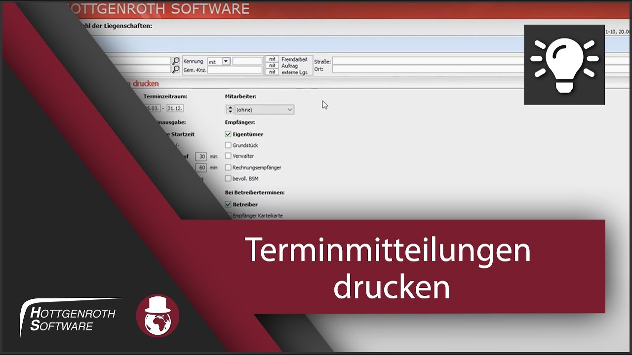 Terminmitteilung drucken - KAMIN Futura