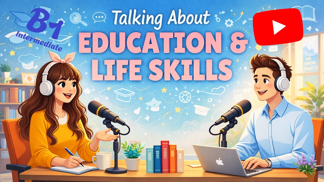 Education Talk | Speak English Easy With Podcast (B1-B2) | Easy Conversation for Intermediate