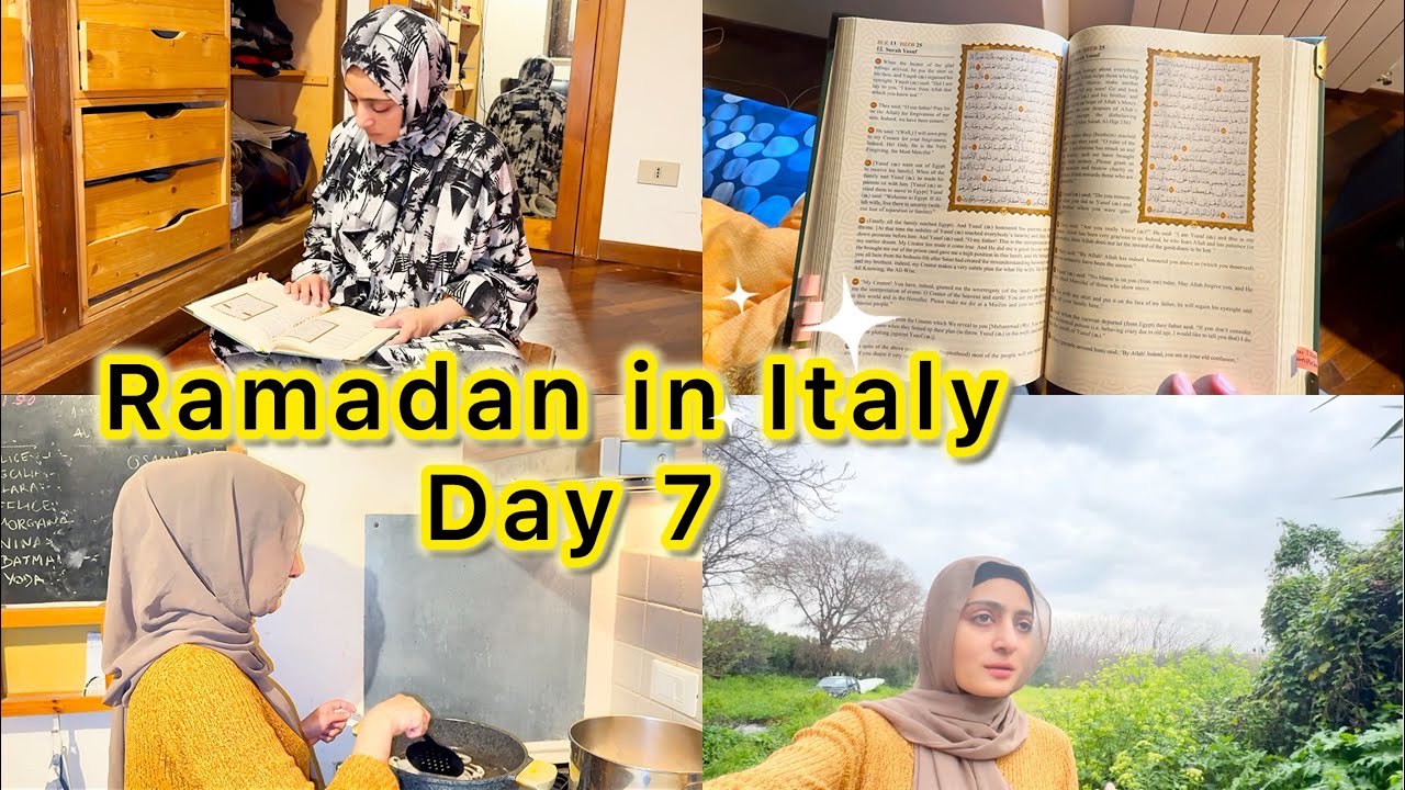 Ramadan in Italy as a Couple 🇮🇹 Our Sehri and Iftar Routine | Dhikr + Quran + Skin Care 