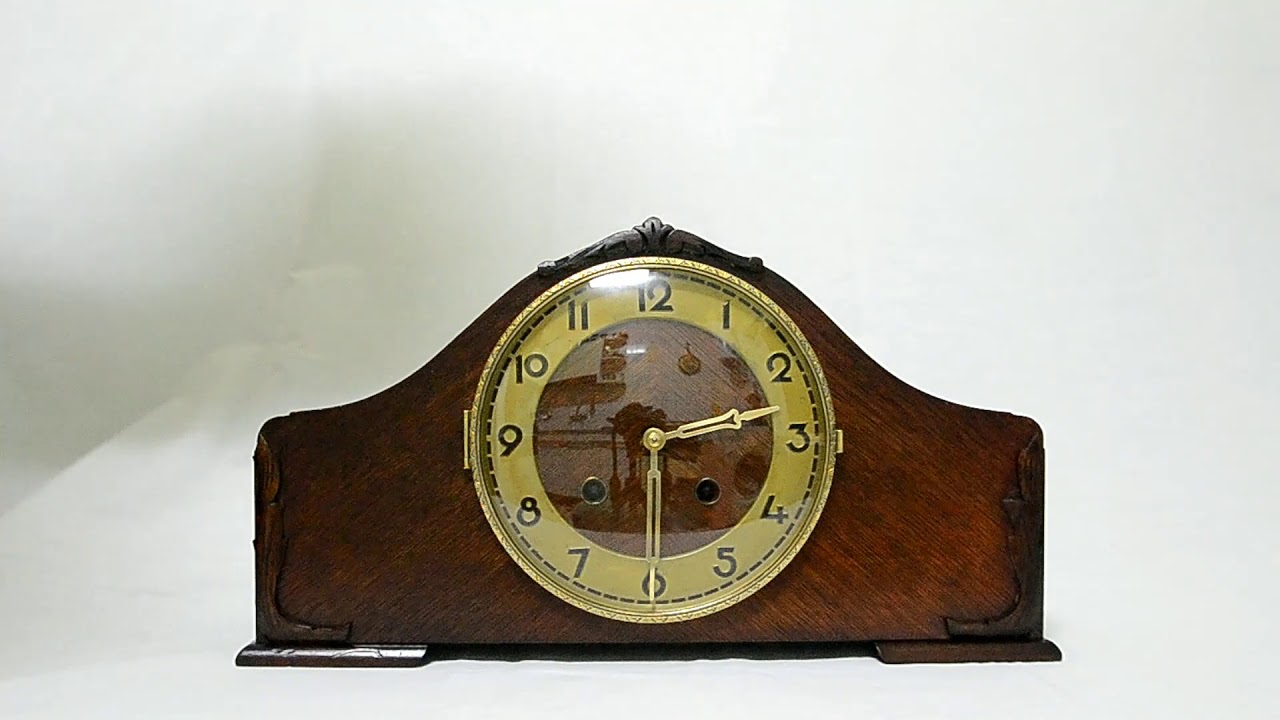 ANTIGUO RELOJ ALEMÁN SOBREMESA DE CHIMINEA