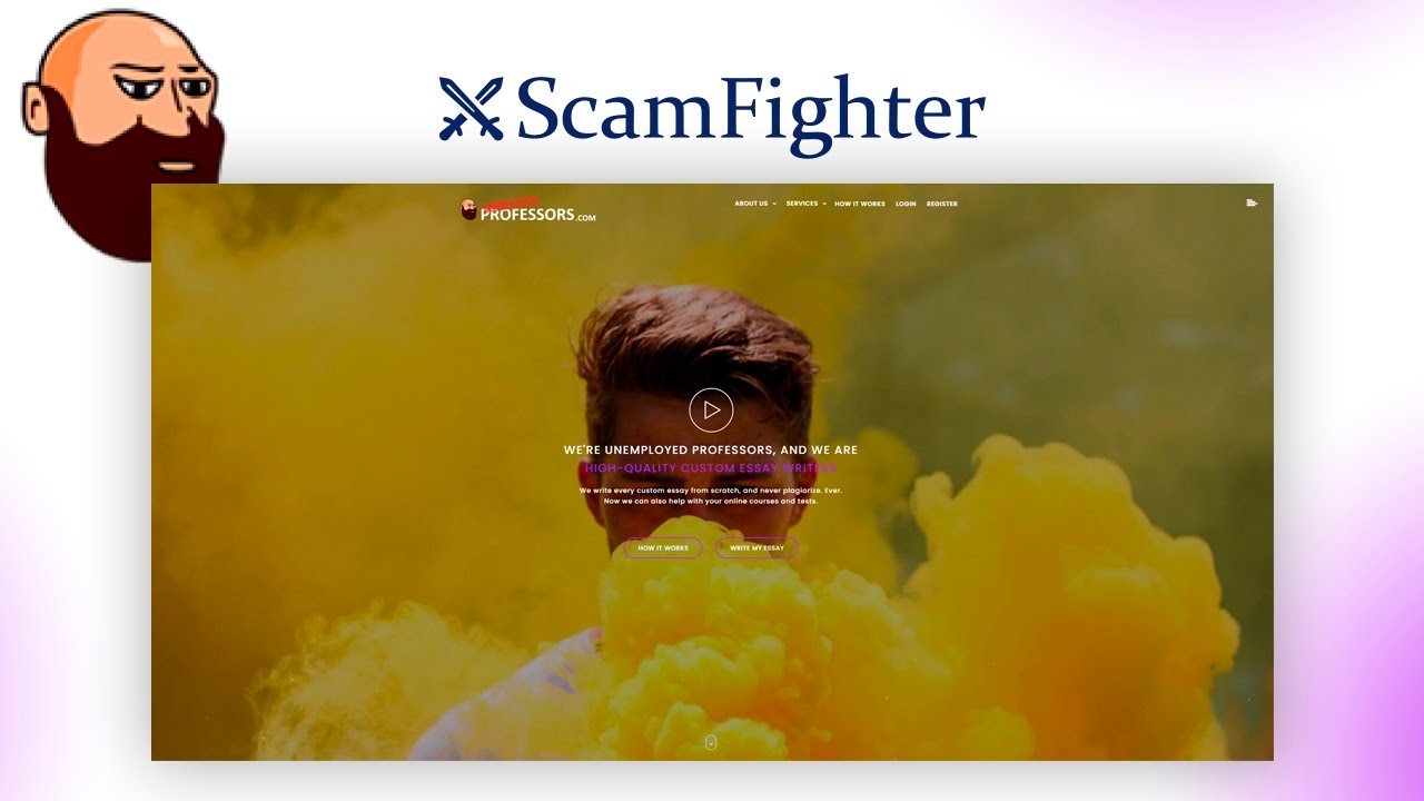 Unemployedprofessors.com review | ScamFighter order process experience