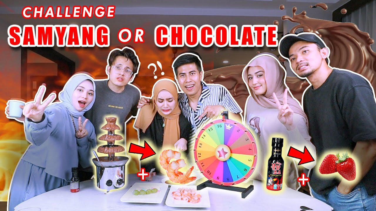 CHALLENGE! UDANG CICAH COKLAT? STRAWBERRY CICAH SAMYANG?