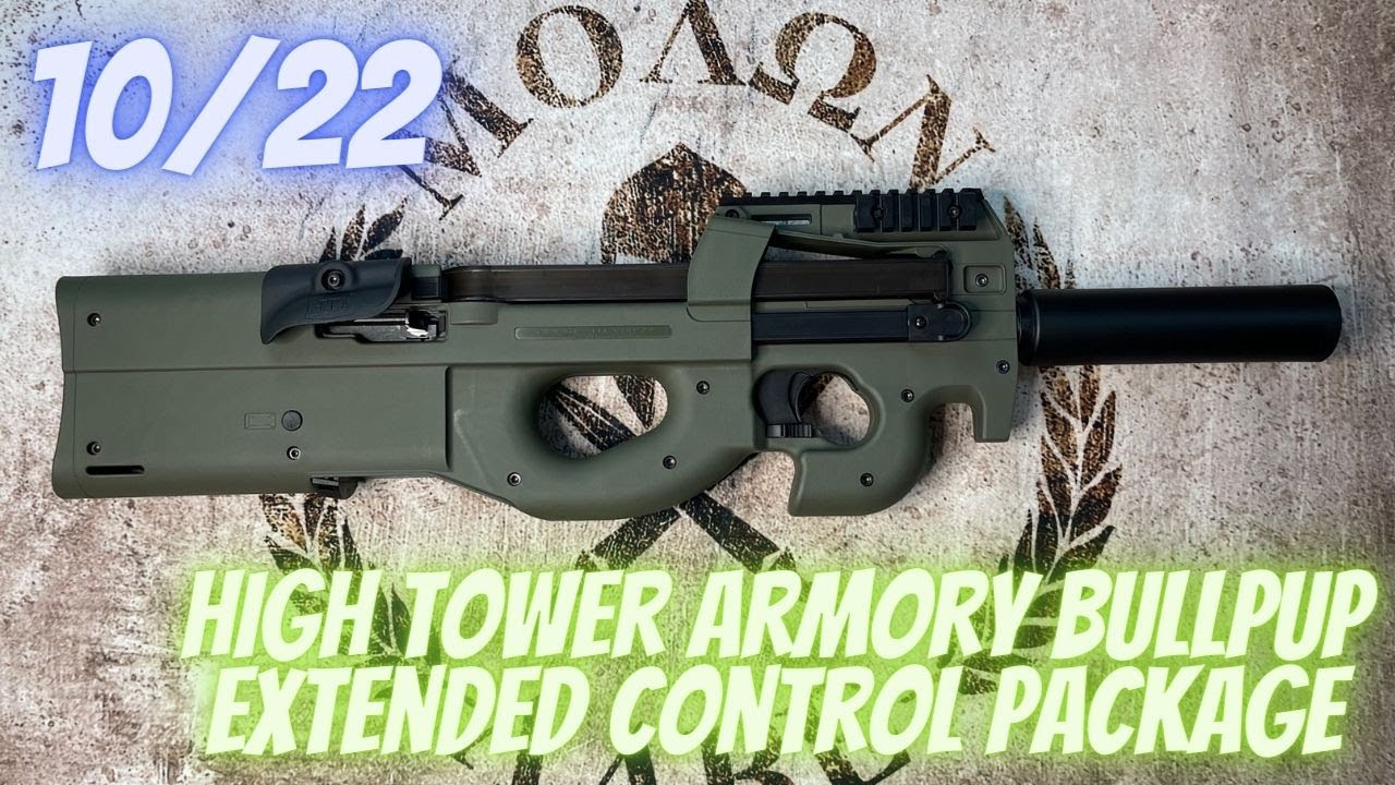 Ruger 10/22 HTA 90/22 Extended control package install. Extended mag release and extended bolt stop.