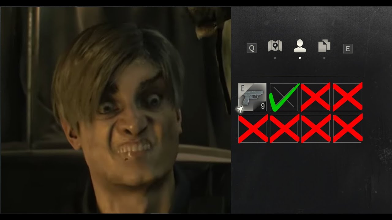 Can I beat Resident Evil 2 With Only 2 Inventory Slots?
