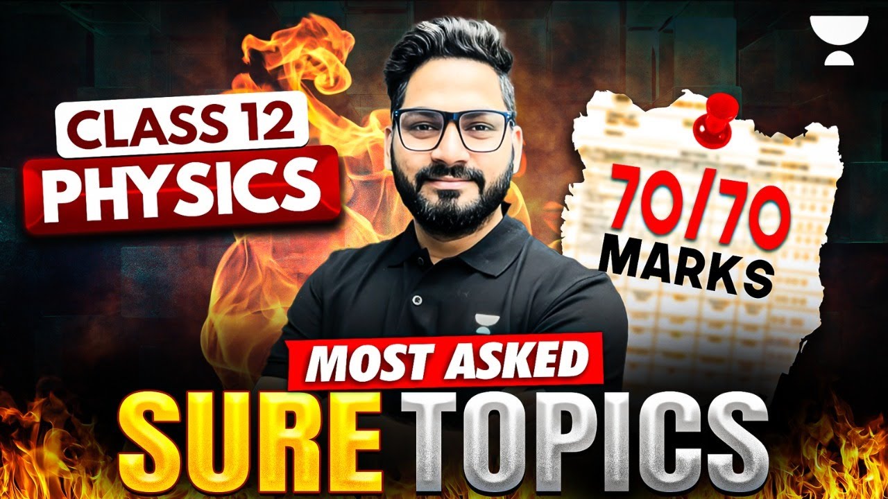 Class 12 Physics | High-Weightage SURE Topics for Boards | Score 70/70