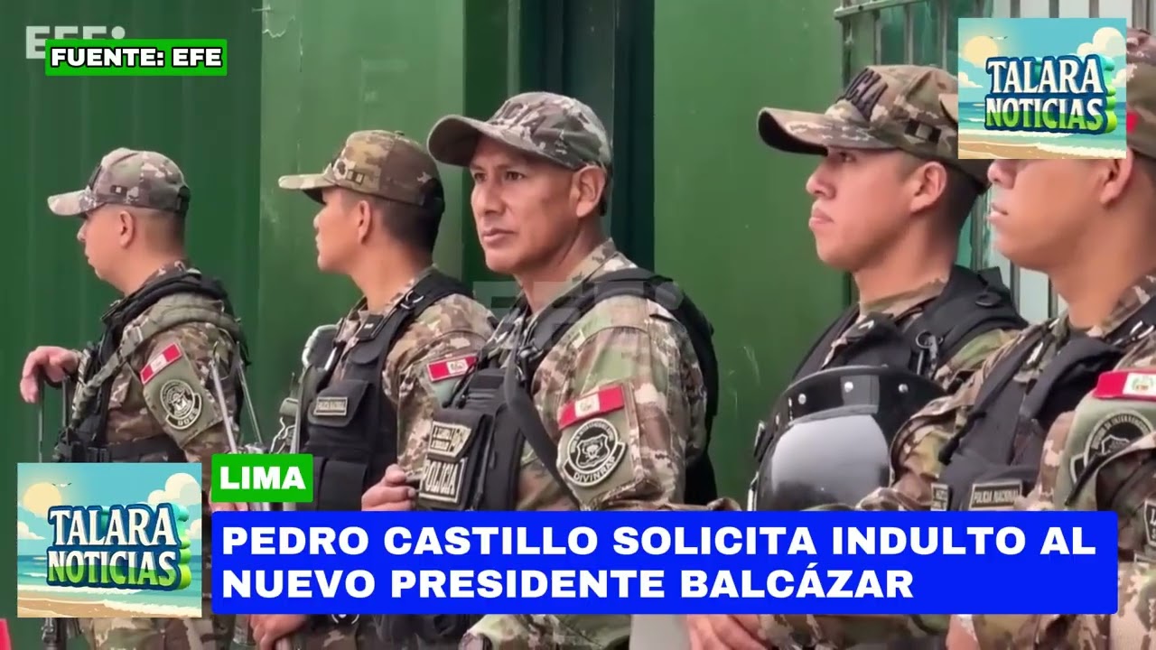 Pedro Castillo pide formalmente el indulto presidencial a José María Balcázar
