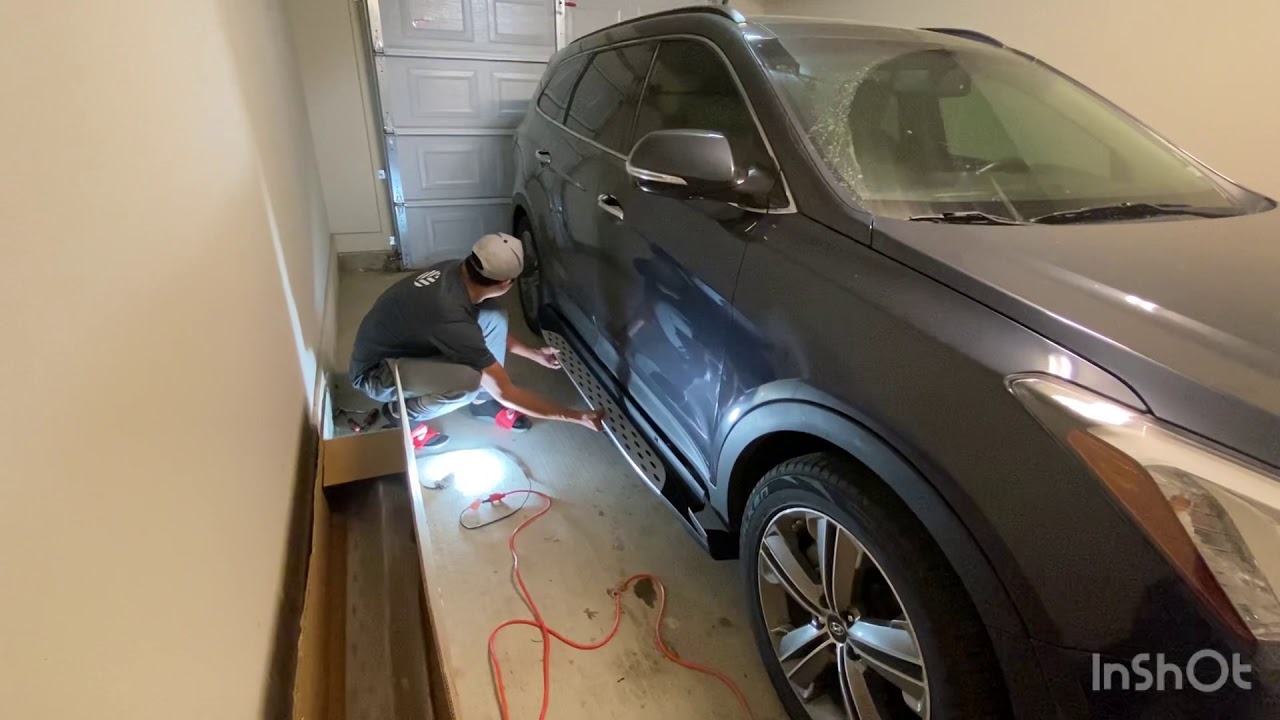 Hyundai Santa Fe xl 2015 running boards installation