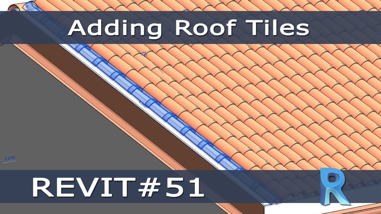 REVIT #51 - Inserire Tegole sul Tetto (Adding Roof Tiles)