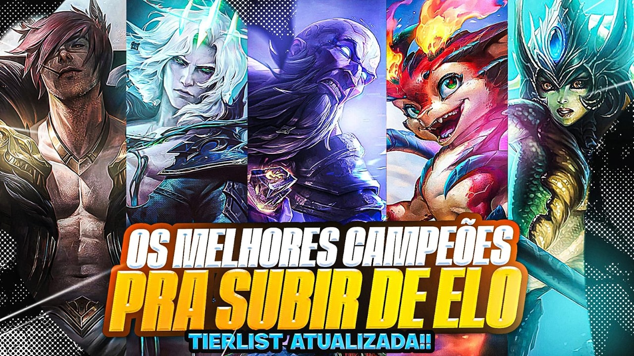 OS MELHORES CAMPEÕES PARA SUBIR DE ELO EM CADA ROTA! (TIERLIST ATUALIZADA) - LoL Wild Rift