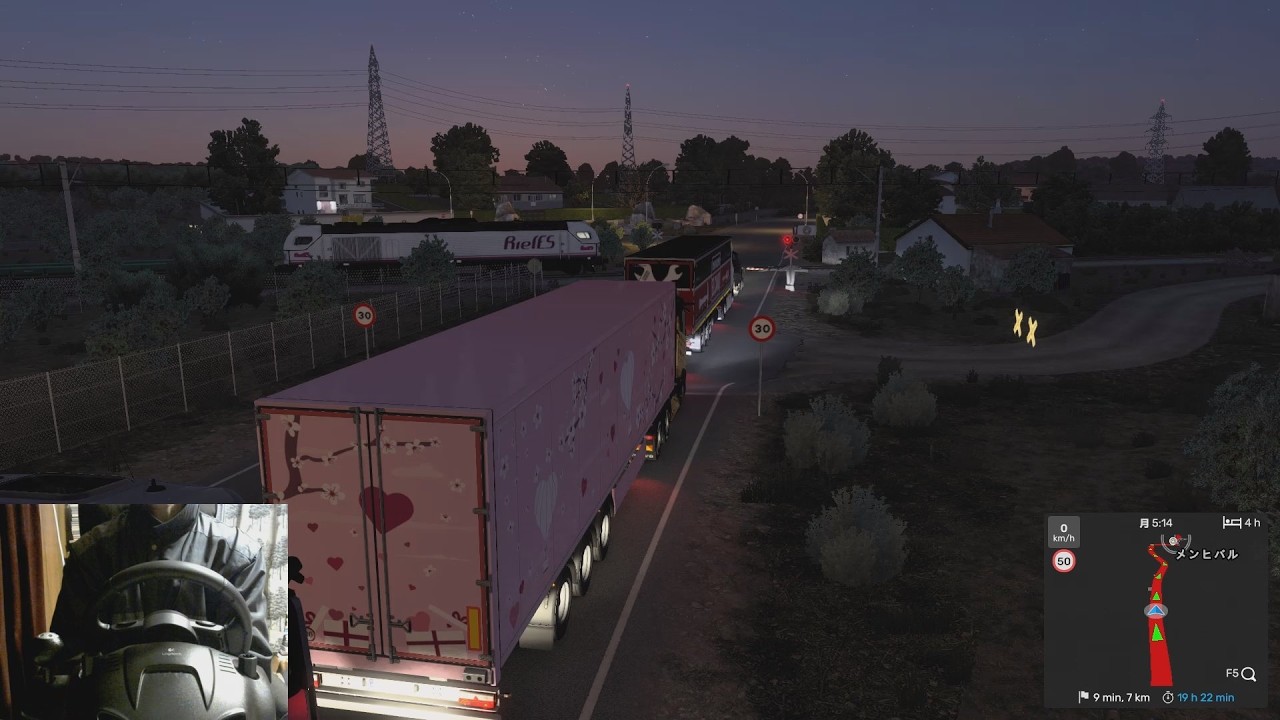 [ETS2] スペインのアルメリアからメンヒバルまでValentine Giftsを運ぶだけの動画 [Hearts in Bloom]