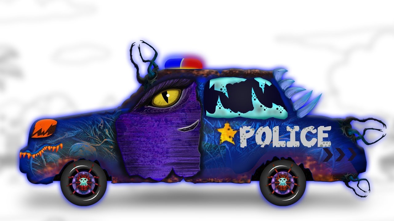 Scary Police Car | Kids Scary Video | Educational Video for Children & Babies