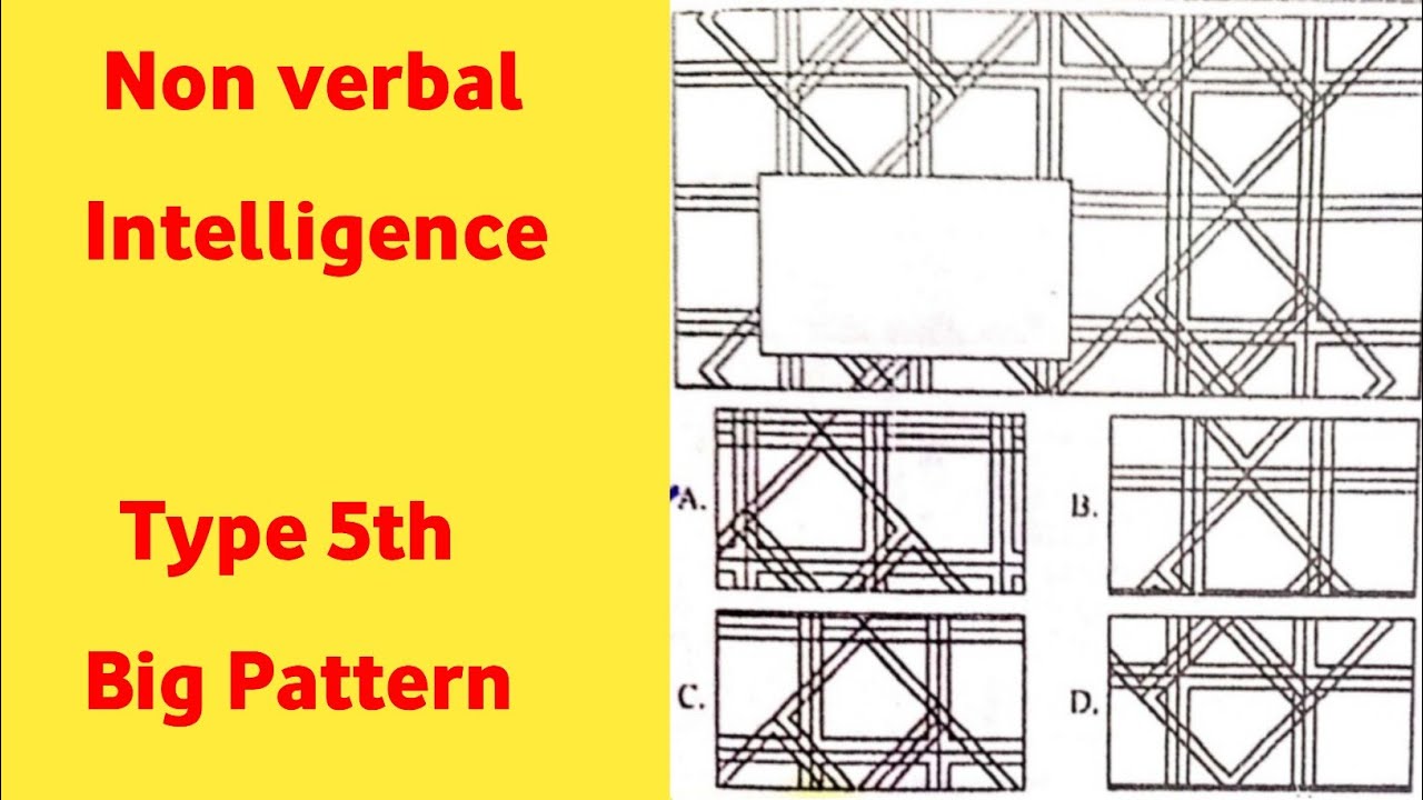 Non verbal intelligence Big pattern preparation#verbalnonverbal #intelligence #nonverbalintelligence