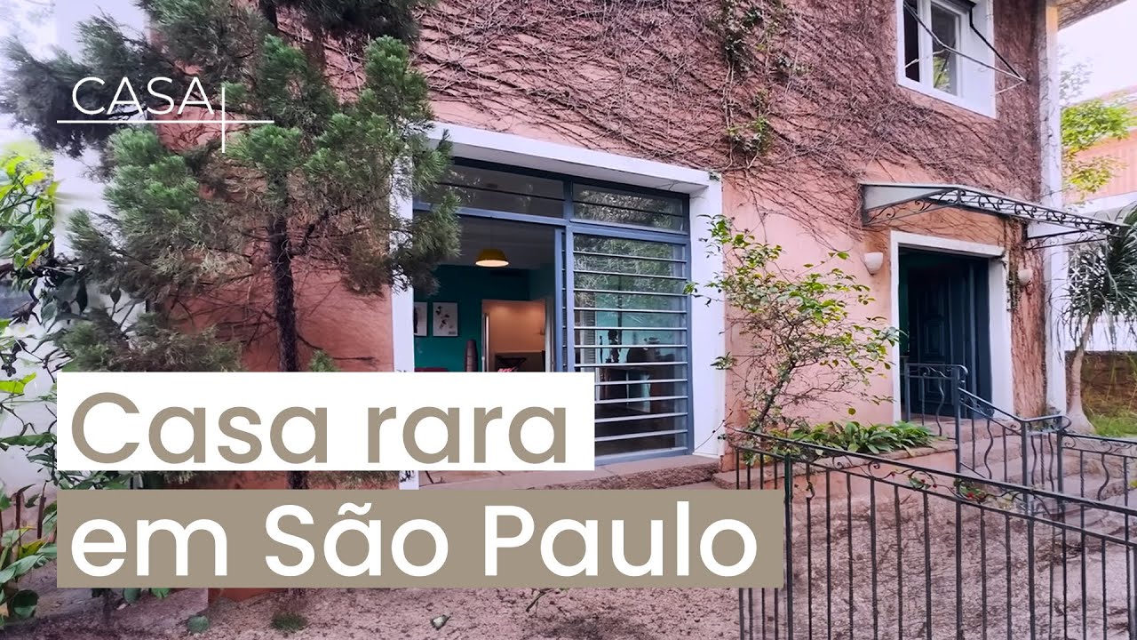 Casa HISTÓRICA em São Paulo com ARQUITETURA dos ANOS 50
