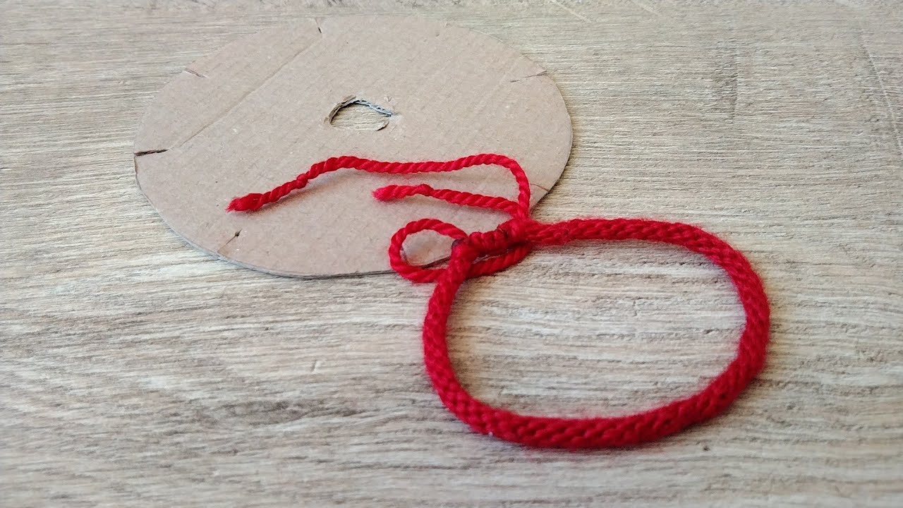Kartondan Bileklik Yapımı /Kumihimo Bracelet 1