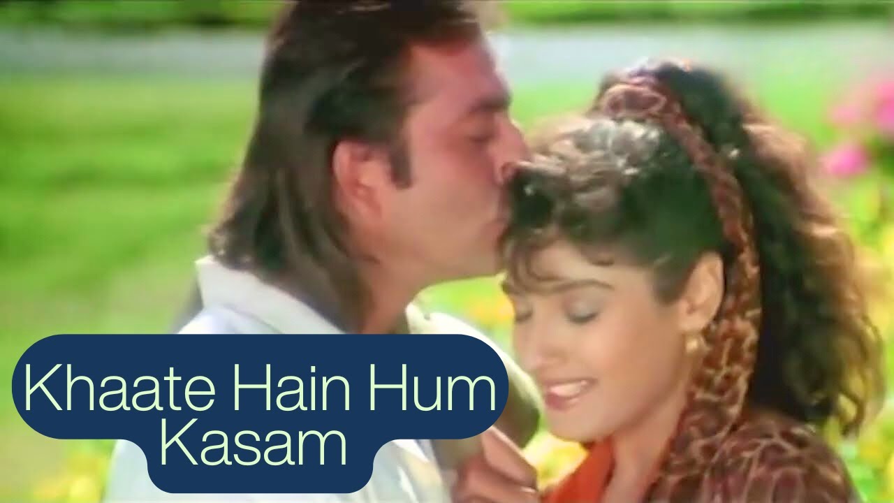 Khaate Hain Hum Kasam | Aatish (1994) | Sanjay Dutt, Raveena Tandon | Alka Yagnik | Kumar Sanu