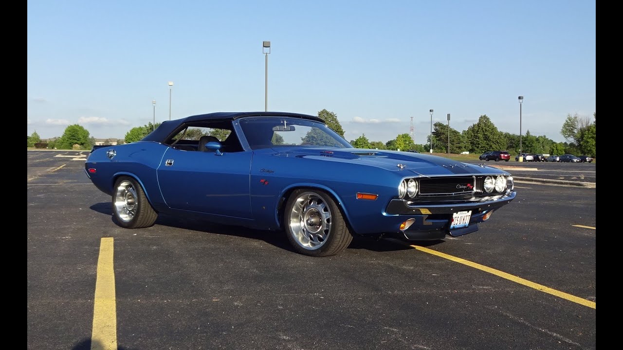 1970 Dodge Challenger R/T Convertible 383 4 Speed in Blue & Start Up My Car Story with Lou Costabile