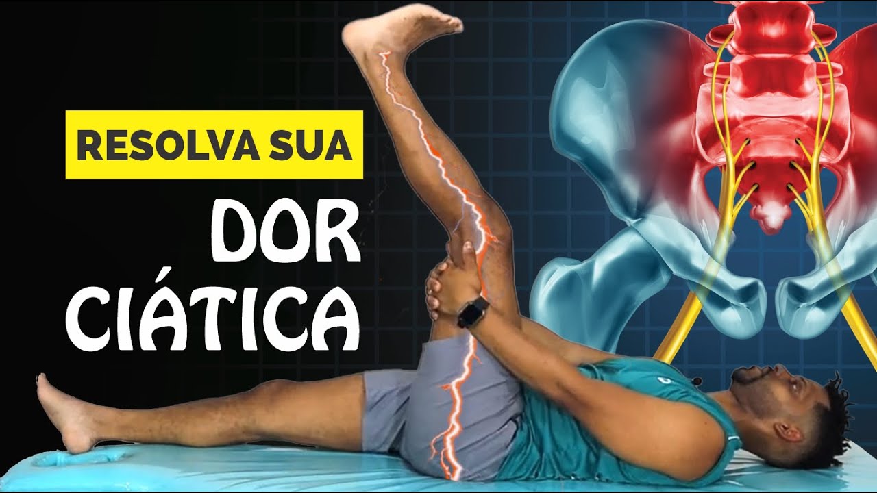 7 Exercícios simples p/ NERVO CIÁTICO -  Alivio da Dor - Rotina de alongamentos simples