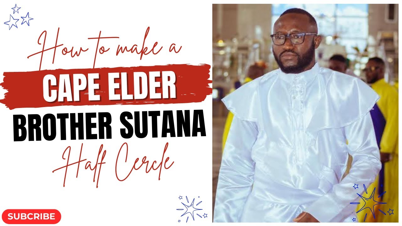HALF CIRCLE OF A CAPE ELDER BROTHER SUTANA  || Male Celestial Garment || Celestial Garment