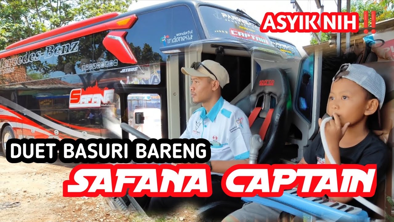 DUET PIANIKA Basuri ‼️Bus SAFANA CAPTAIN#viral #diy #video #bussimulatorindonesia #busmania