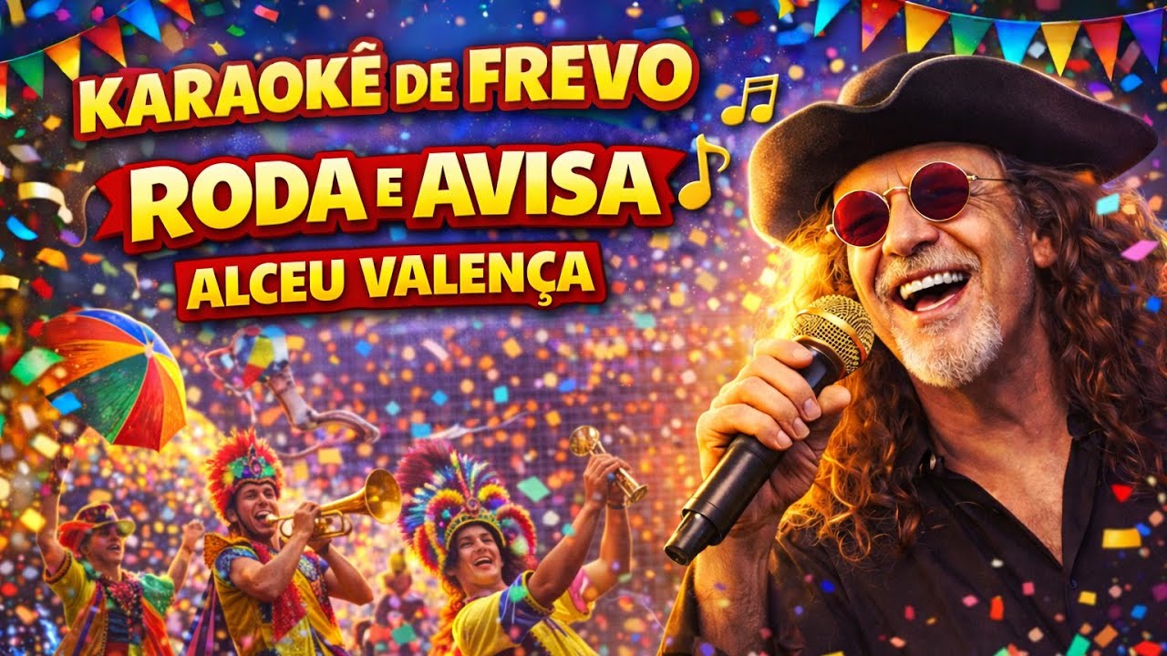 Roda e Avisa – Alceu Valença | Karaokê de Frevo 🎶 Carnaval de Pernambuco