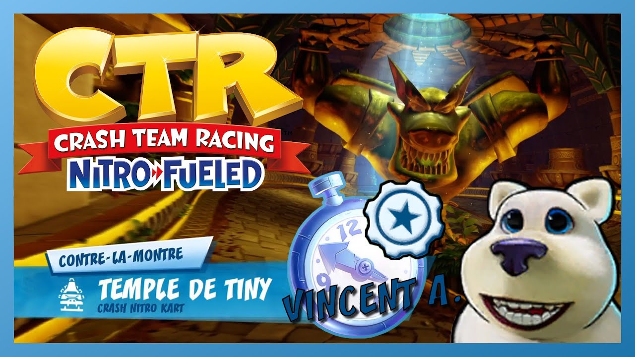 CTR - Battre Beenox en contre la montre - Temple de Tiny (Vitesse)