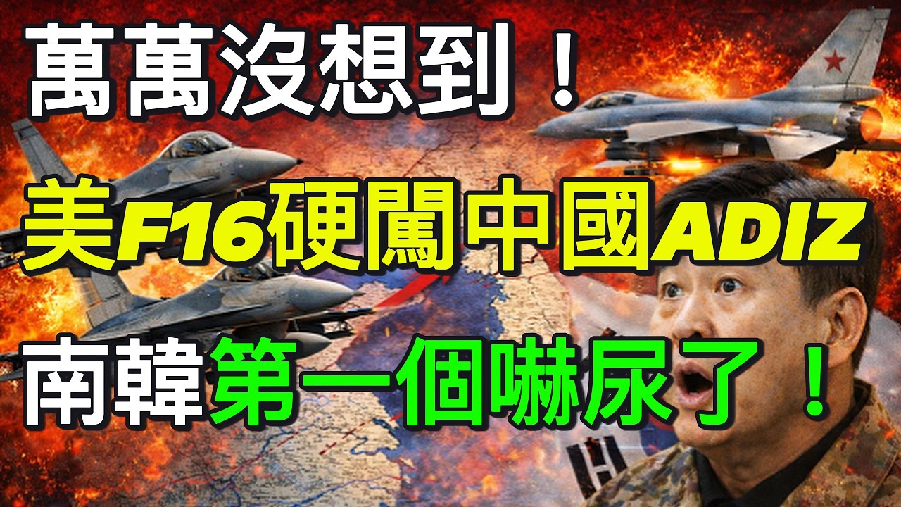 黃海直接炸鍋！10架美F-16硬闖中國ADIZ 共機秒升空攔截 南韓嚇瘋了狂電美司令｜北美王律觀台海第1051期｜F-16 vs China Near ADIZ!