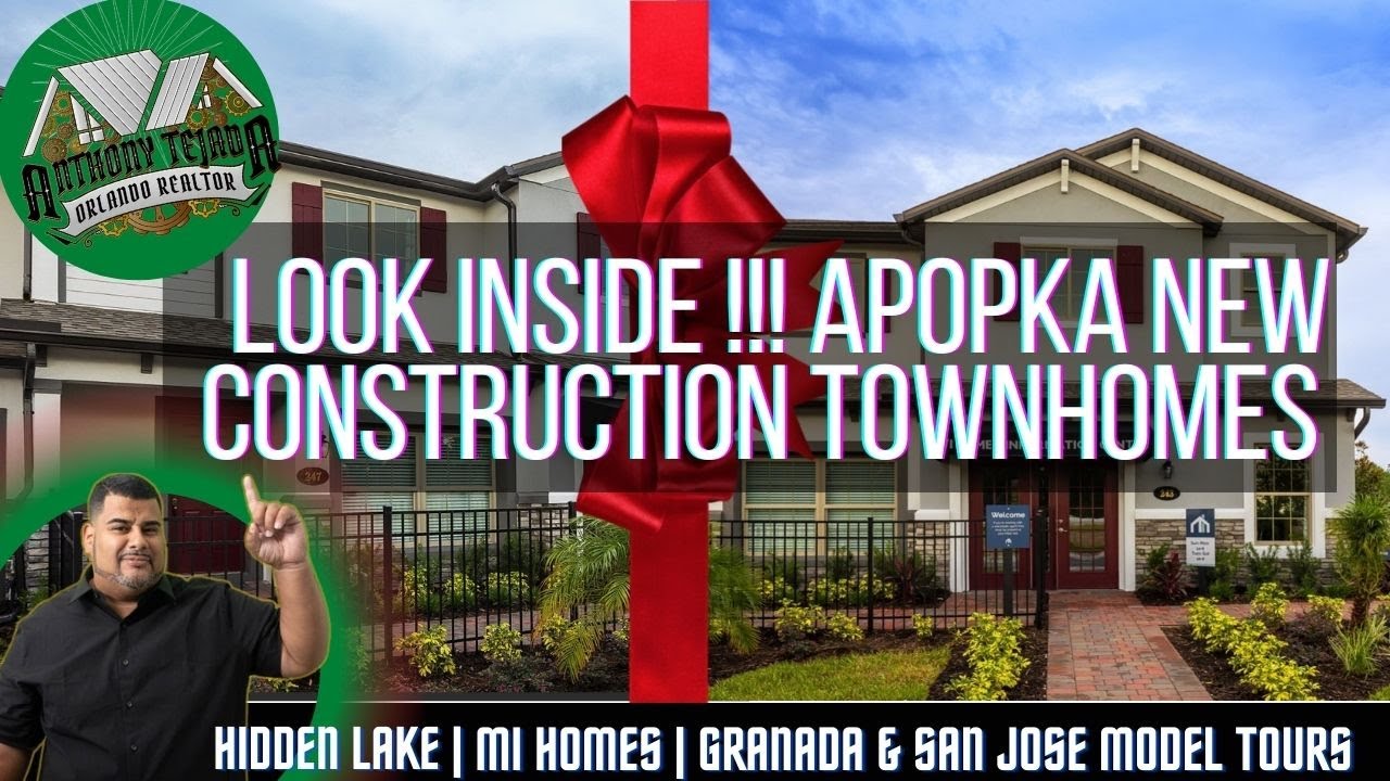 Model Home | Gorgeous End Unit Townhome | MI Homes | Hidden Lake | Apopka | Granada and San Jose