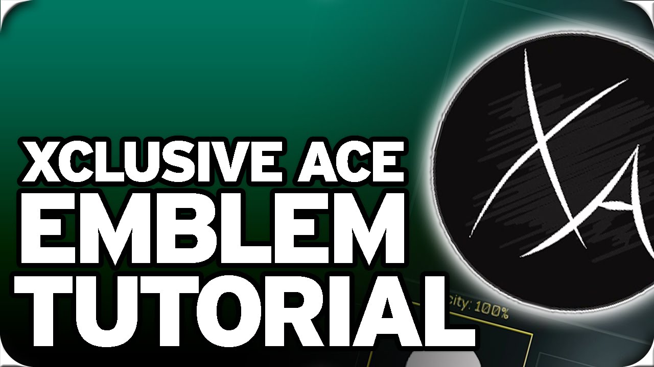 Xclusive Ace Emblem Tutorial in Advanced Warfare!