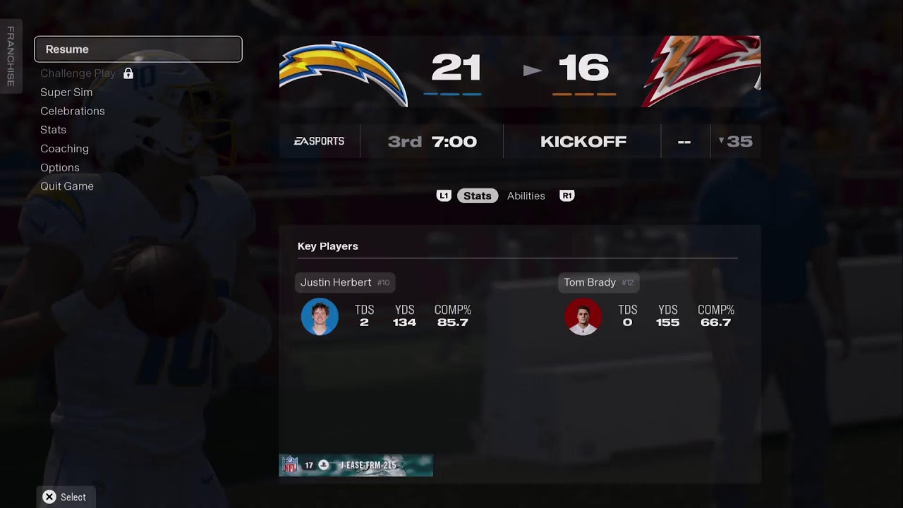 RML26 TB12 ThunderBirds vs Herbert Chargers
