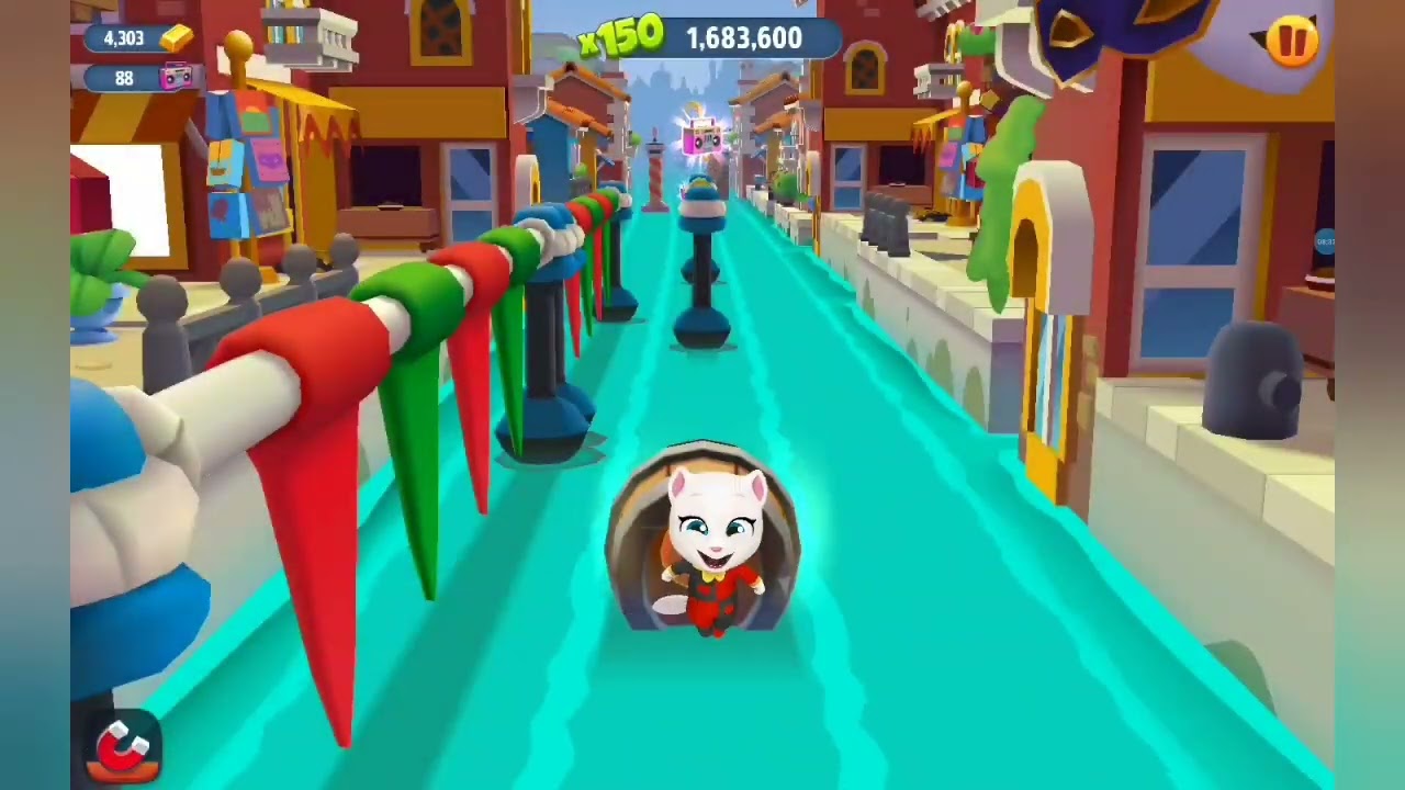Talking Tom Gold Run Carnival Angela Reverse