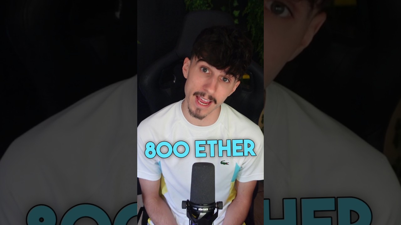 Il a gagn&eacute; 800 ETH en 10 minutes en bernant un bot 🤖 #Ethereum #nft #cryptomonnaie #shorts