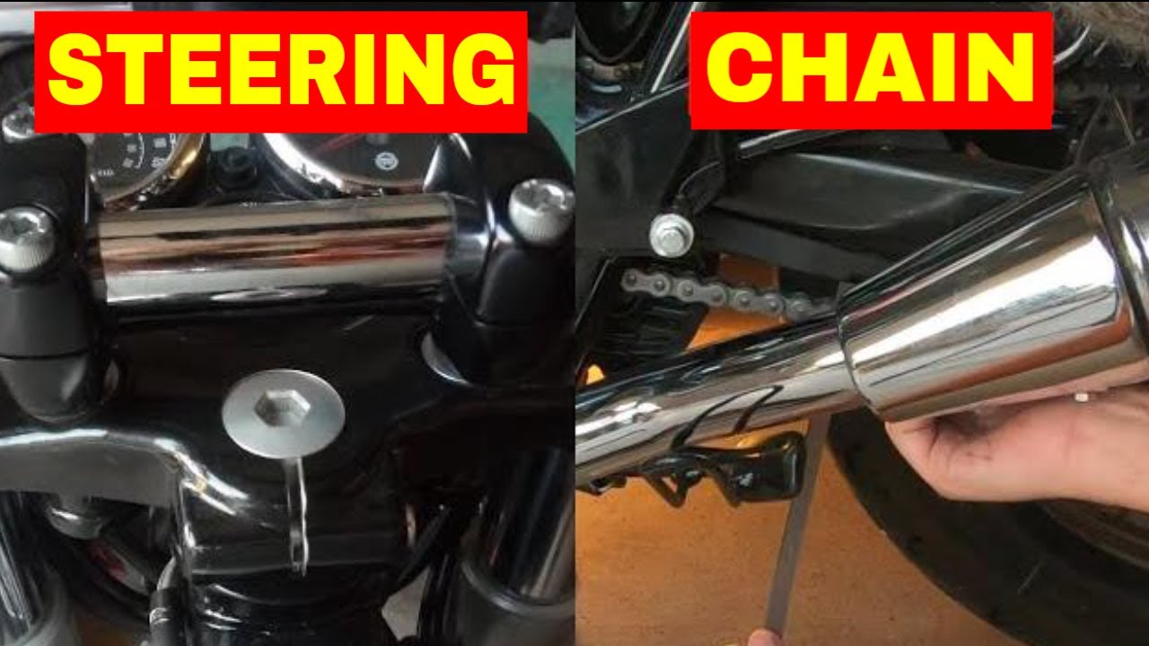 Me And My Royal Enfield - Adjust Drive Chain and Steering Stem Play