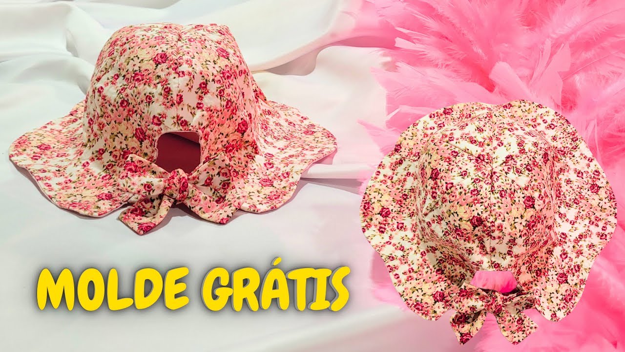 COMO FAZER CHAPÉU INFANTIL PARA VENDER (MOLDE GRÁTIS)