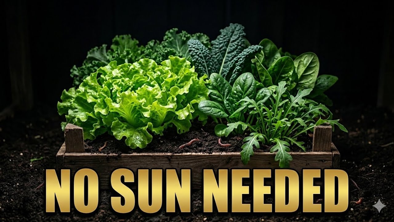 12 High-Yield Vegetables That Don’t Need Sunlight #gardensolace 