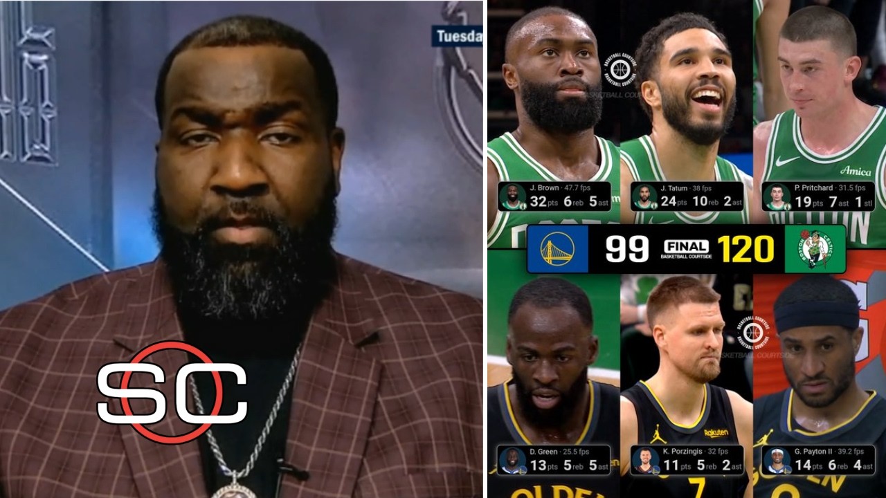 ESPN reacts to Golden State Warriors crushed by Celtics as Kristaps Porzingis returns to Boston