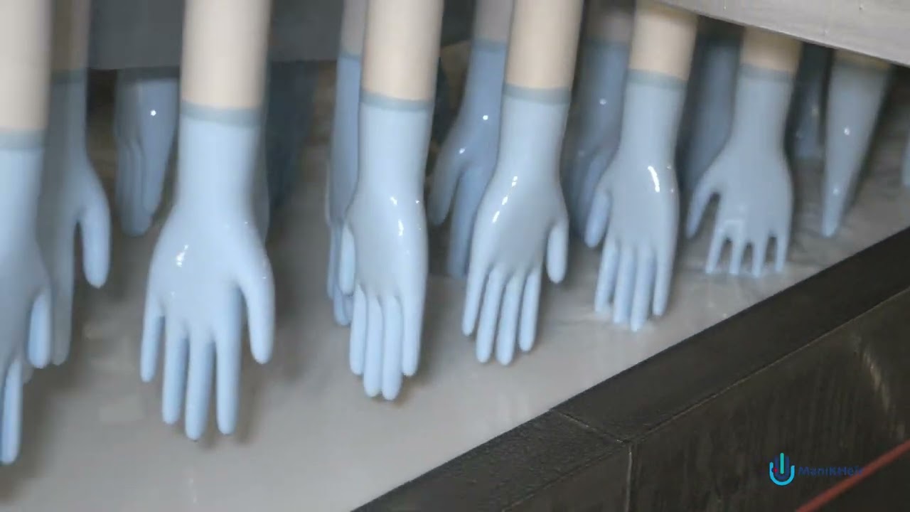 Nitrile glove production line in France - Manikheir